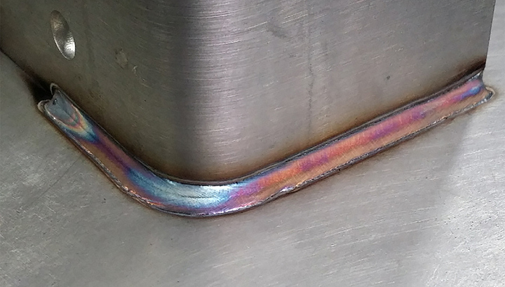 close up of a weld made by a robotic welding system