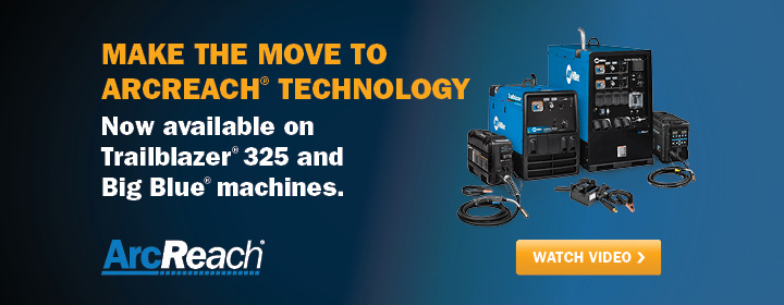 Make the move to ArcReach technology. Available on Trailblazer 325 and Big Blue machines.