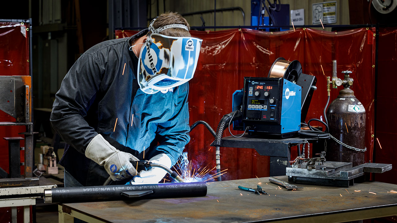 Image of a person welding.