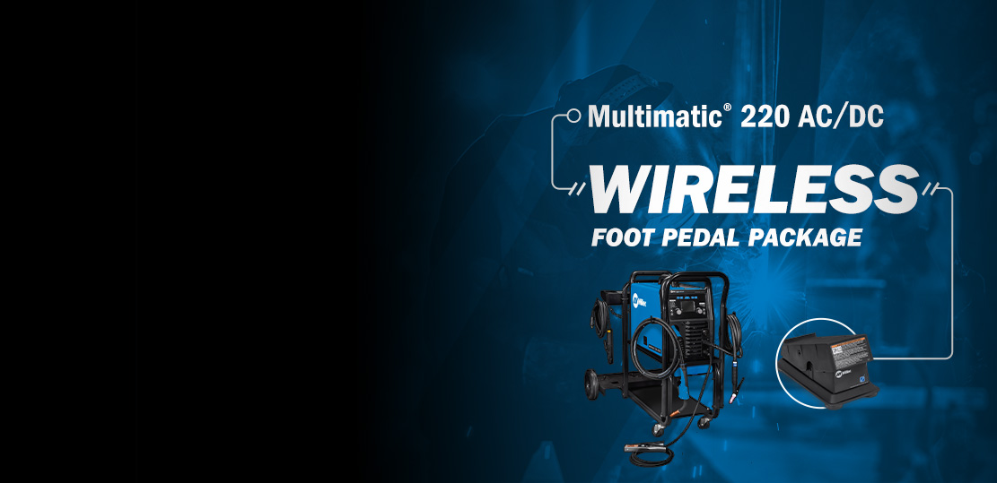 Multimatic 220 A/DC wireless foot pedal package